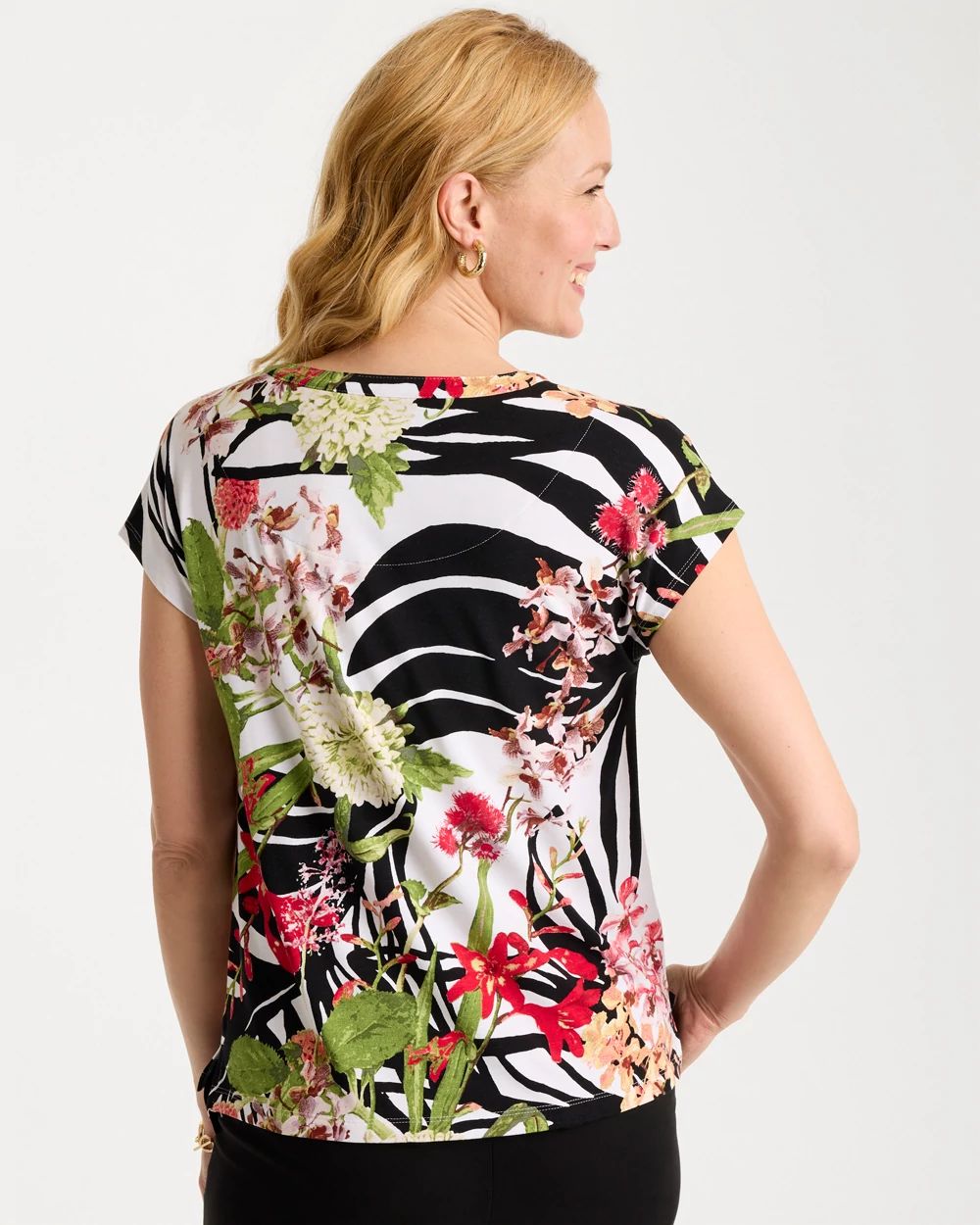 Tropical Nights Refined Button Tee