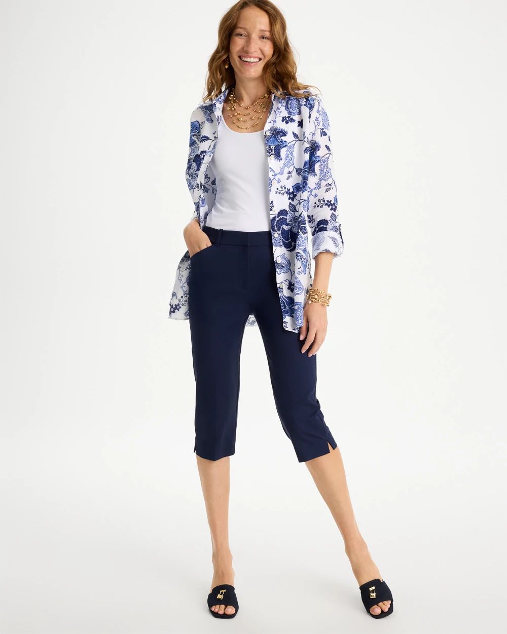 Emme Slim Capri Pants click to view larger image.