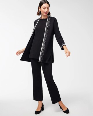Travelers Collection Rhinestone Cardigan