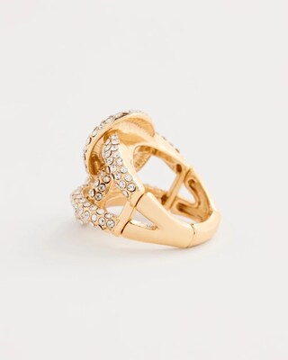 Pave Knot Stretch Ring click to view larger image.