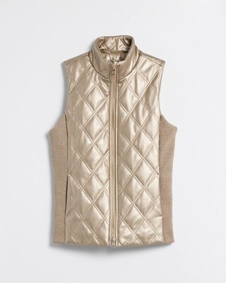 Faux Leather Vest click to view larger image.