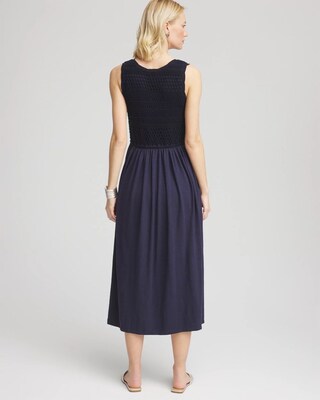 Crochet-Bodice Maxi Dress click to view larger image.