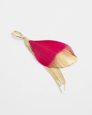 No Droop™ Magenta Fringe Earrings