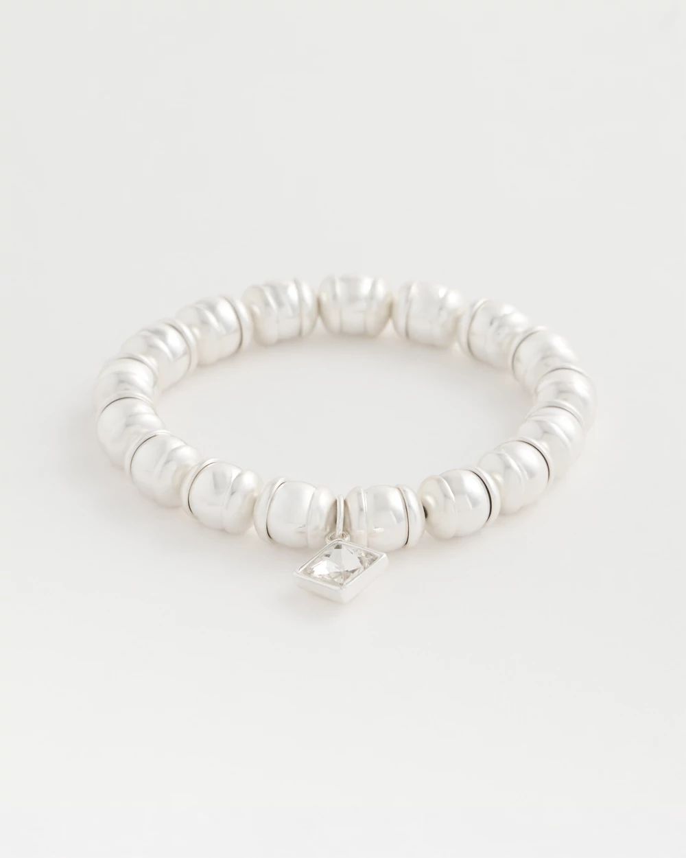 Silvertone Round Charm Bracelet