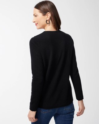 Cashmere Sequin Crew Neck Sweater