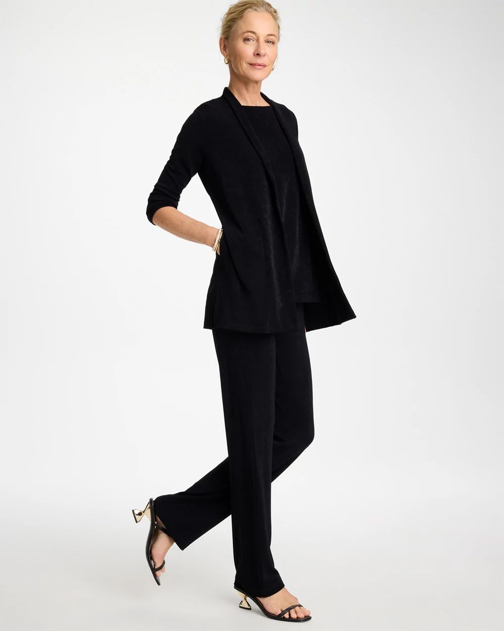 Travelers™ Classic Long Knit Jacket click to view larger image.