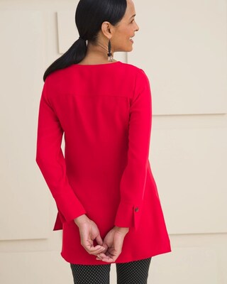 Button-Trim Tunic