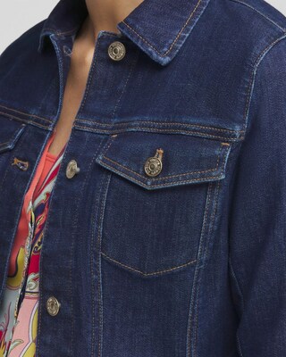 Soft Peplum Denim Jacket