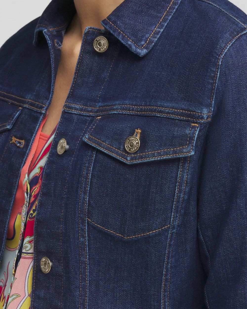 Soft Peplum Denim Jacket