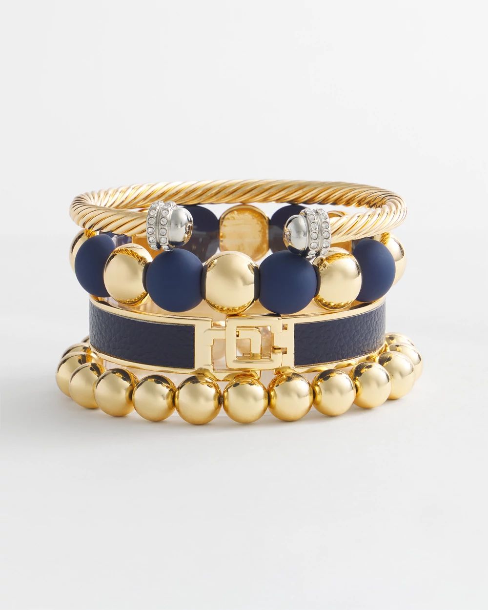 Mixed Metal Flex Cuff Bracelet