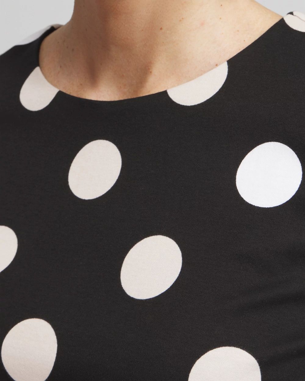 Polka Dot Bubble Hem Top