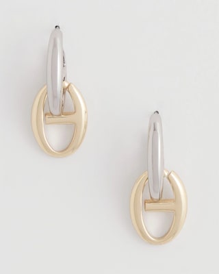 Mixed Metal Link Earrings