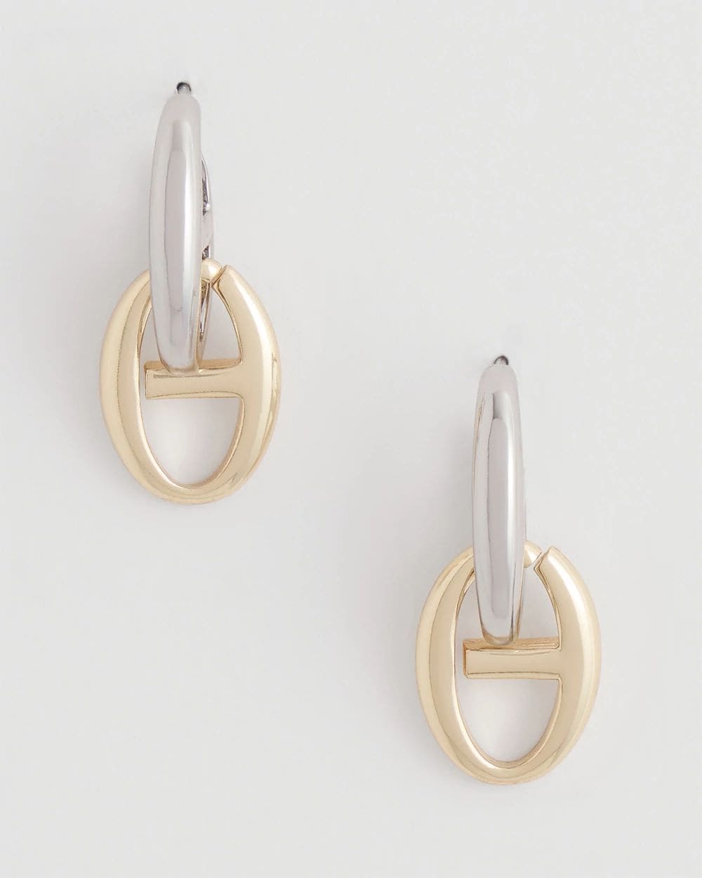 Mixed Metal Link Earrings