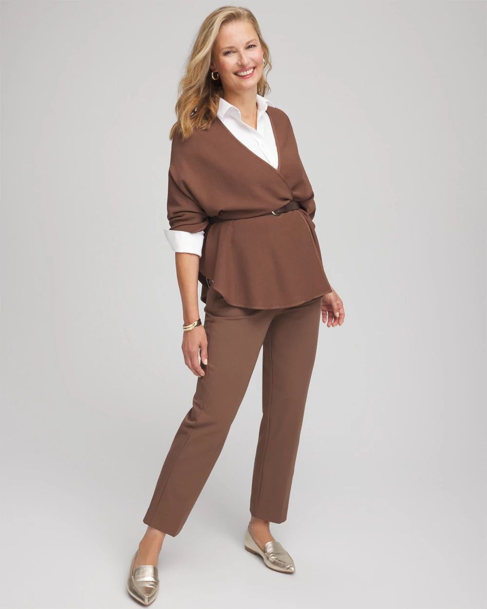 Lightweight Juliet Straight Ankle Pants click to view larger image.
