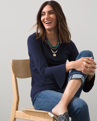Touch of Cool Flutter Sleeve Tee