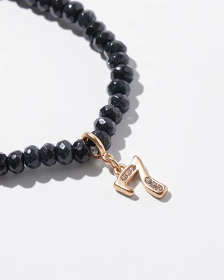 Lucky Number Dangle Stretch Bracelet