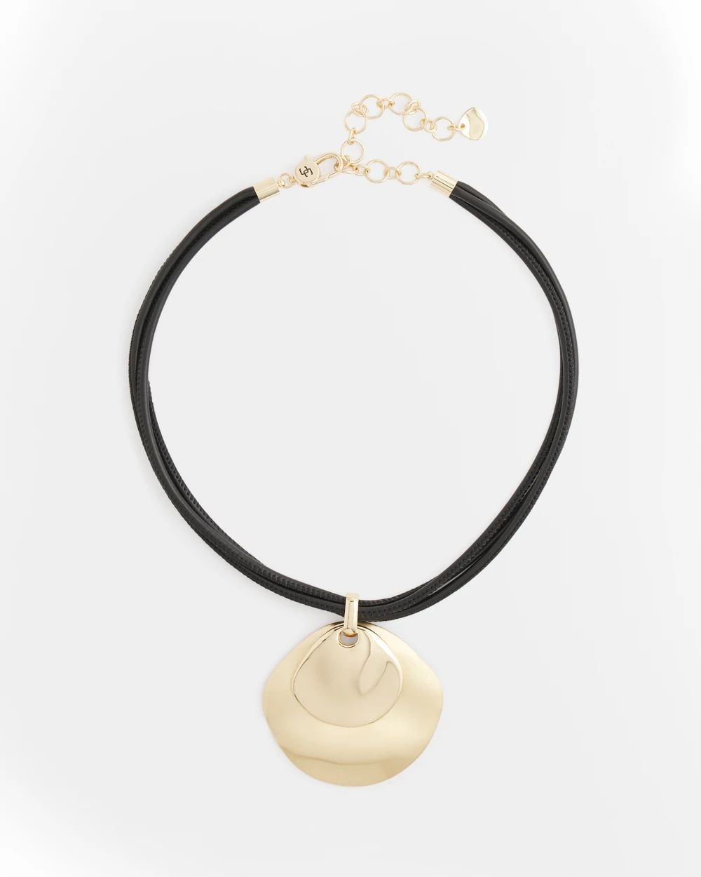 Gold Pendant On Cord