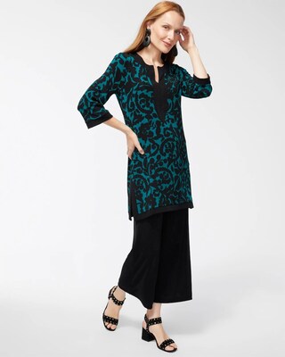 Travelers Foliage Long Sleeve Kurta