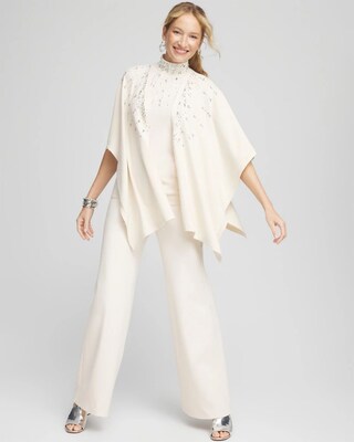 Embellished Knit Ruana