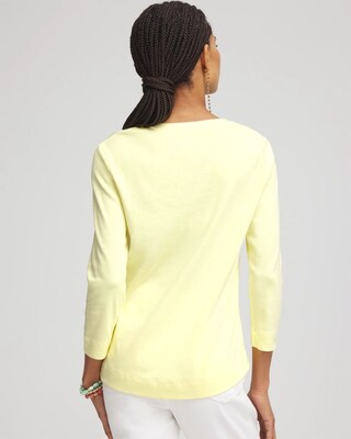 Everyday 3/4 Sleeve V-Neck Tee click to view larger image.