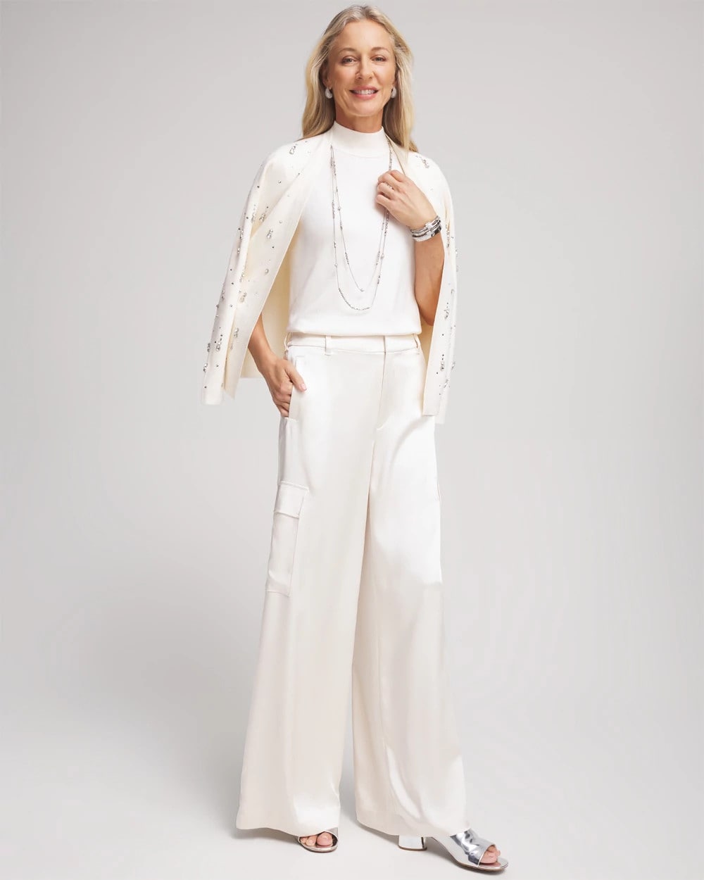 Ella Elbow Sleeve Mockneck Sweater