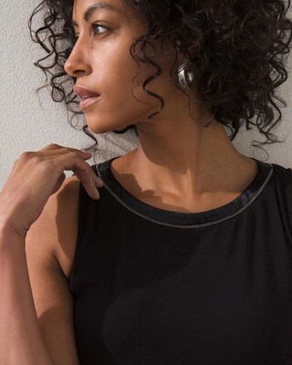 Touch of Cool Beaded Polished Tank