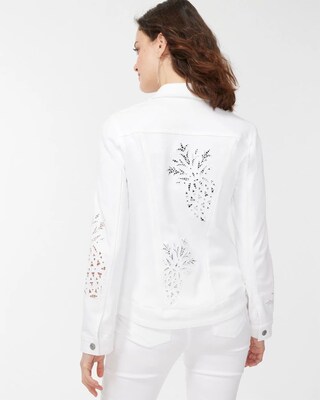 Pineapple Eyelet Denim Jacket
