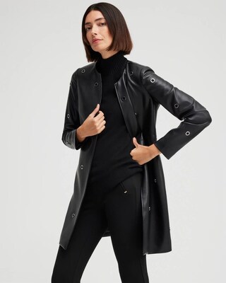 Faux Leather Topper