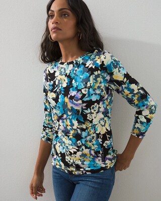 Touch of Cool Floral Layering Tee