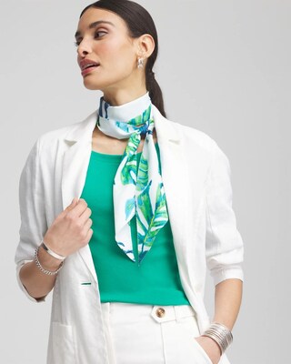 Island Motif Skinny Scarf click to view larger image.