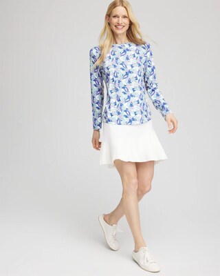 Zenergy® UPF Petals Long Sleeved Top click to view larger image.