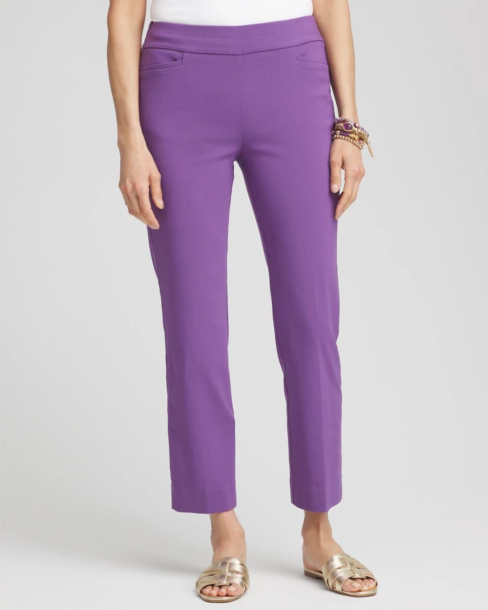 Brigitte™ Pull-On Slim Cropped Pants