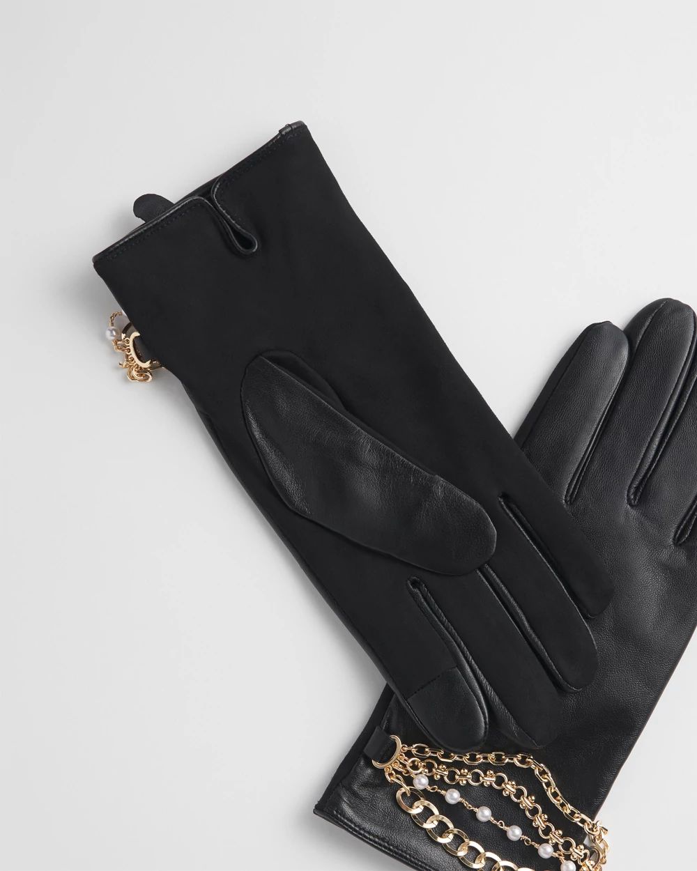 Bracelet Black Leather Gloves