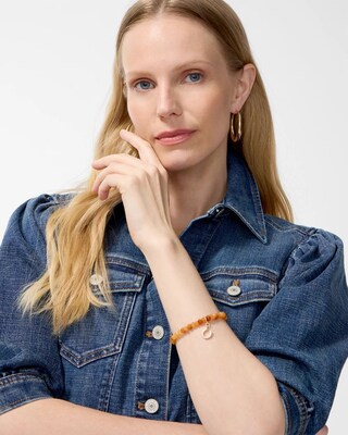 Horseshoe Dangle Stretch Bracelet