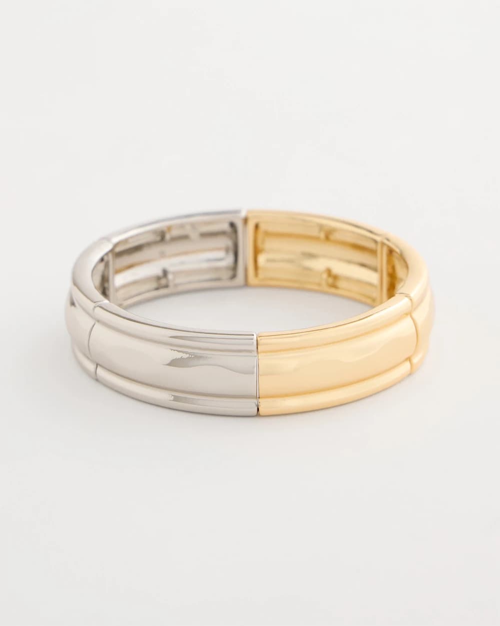 Mixed Metal Hinge Cuff Bracelet