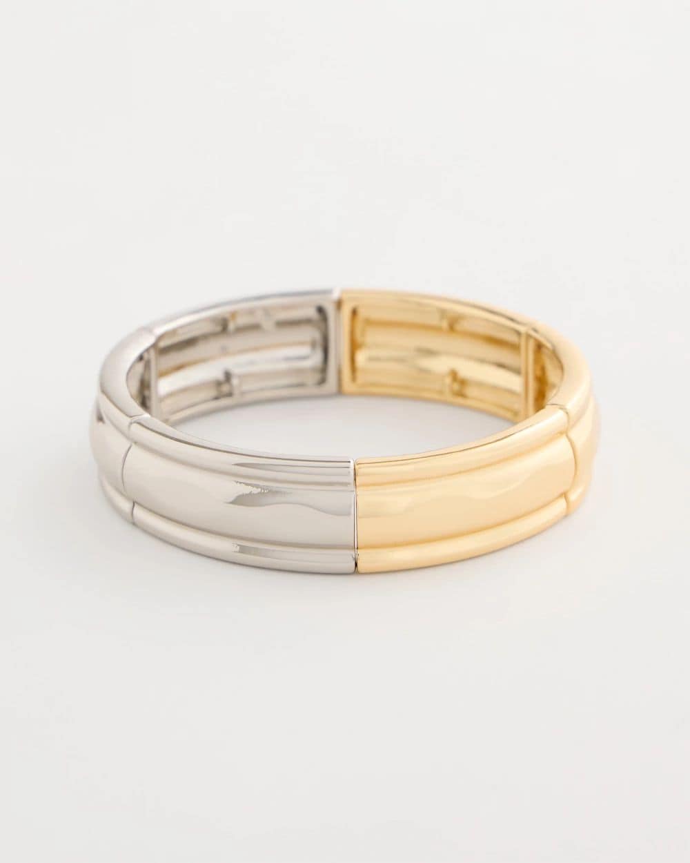 Mixed Metal Hinge Cuff Bracelet