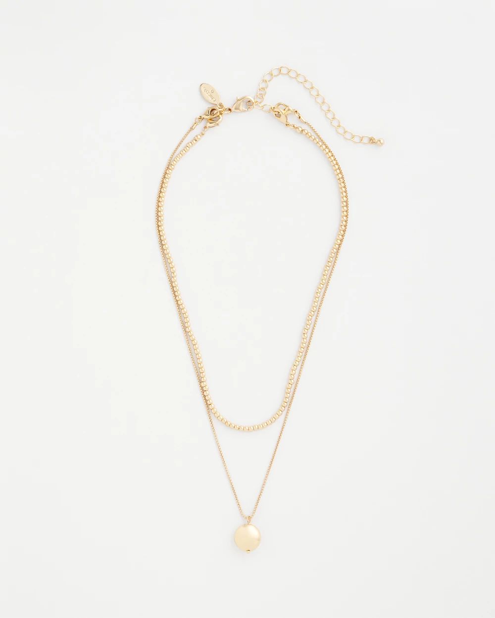 Goldtone Convertible Pendant Necklace