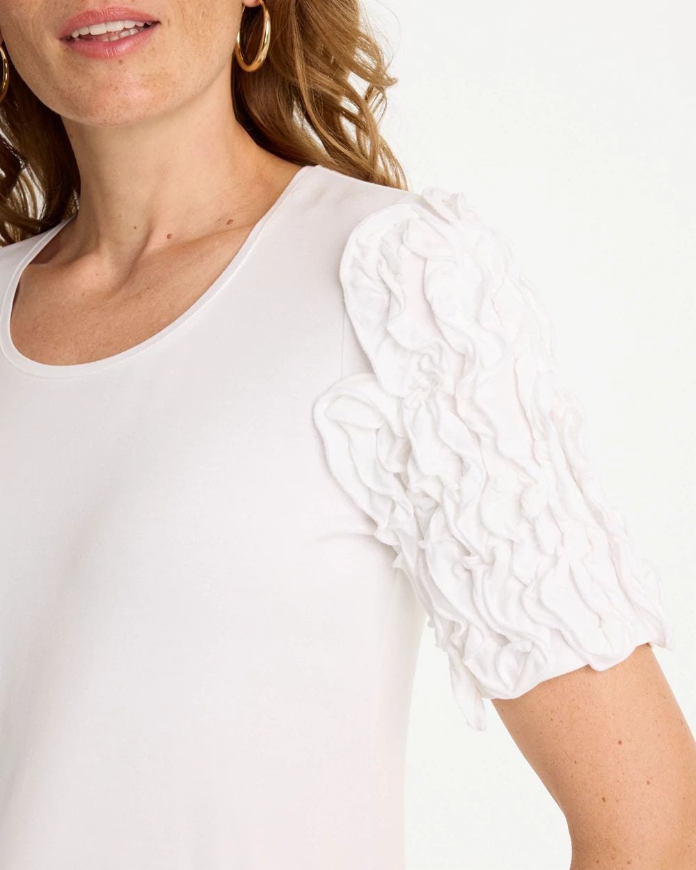 Knit 3D Sleeve Tee click to view larger image.