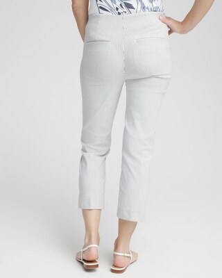 Juliet Stripe Straight Cropped Pants