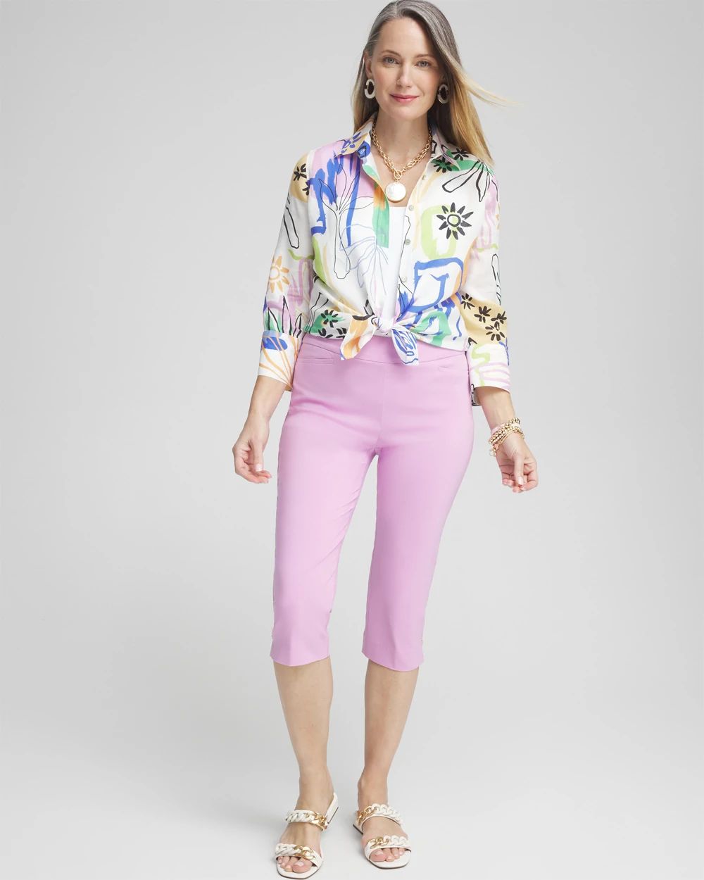 Brigitte™ Rivet Capris