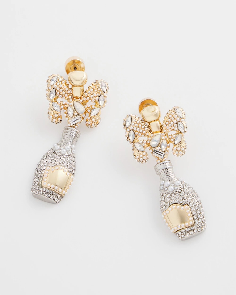 Champagne Bottle Drop Earrings