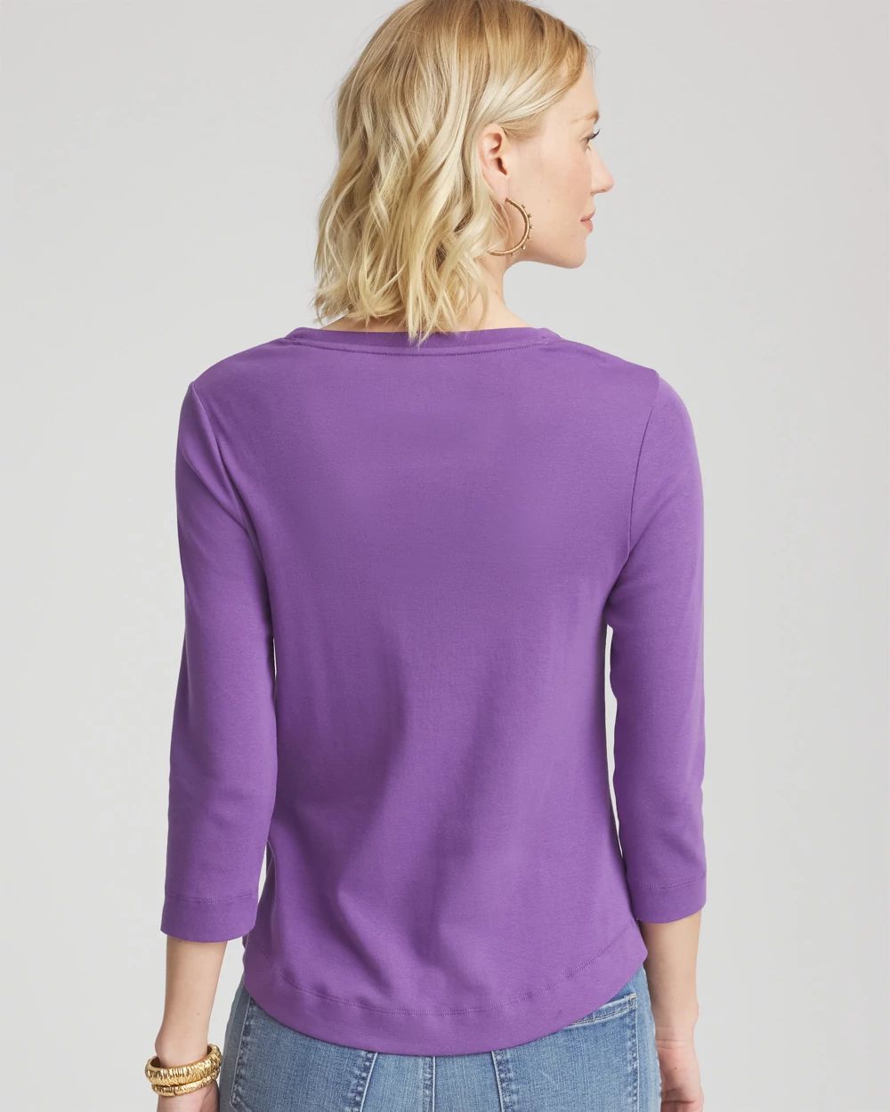 Everyday 3/4 Sleeve V-Neck Tee