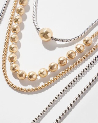 Mixed Metal Convertible Necklace