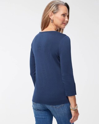 Pima 3/4 Sleeve Everyday Tee