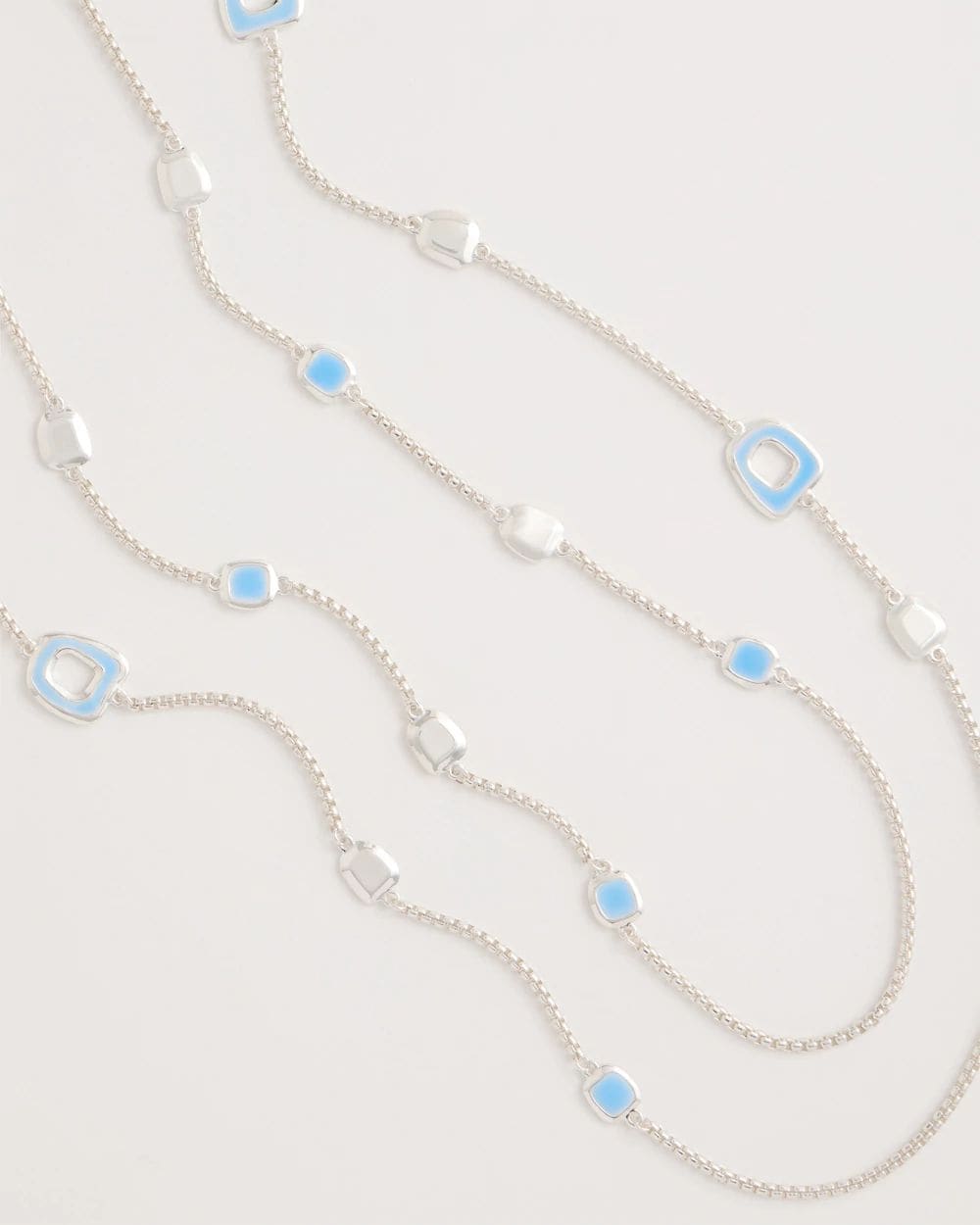 Sea Glass Inspired Charm Necklace click to view larger image.