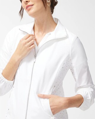 Zenergy Neema White Eyelet Jacket