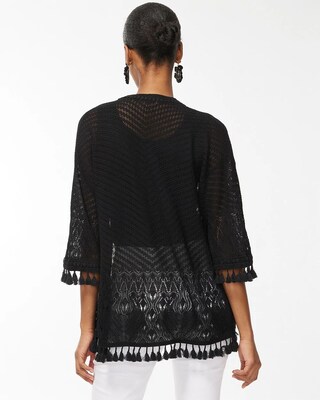Summer Romance Tassel Trim Cardigan