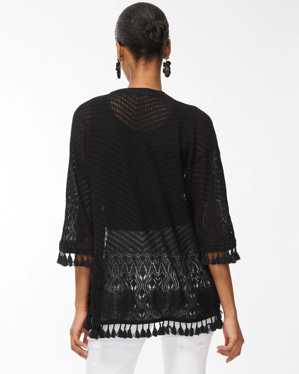 Summer Romance Tassel Trim Cardigan