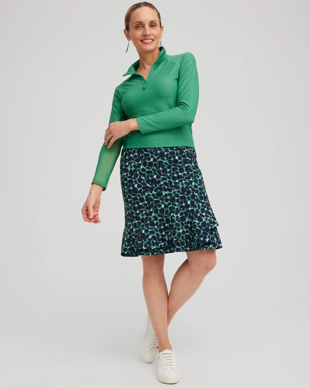 Zenergy® Mesh Detail Zip Pullover