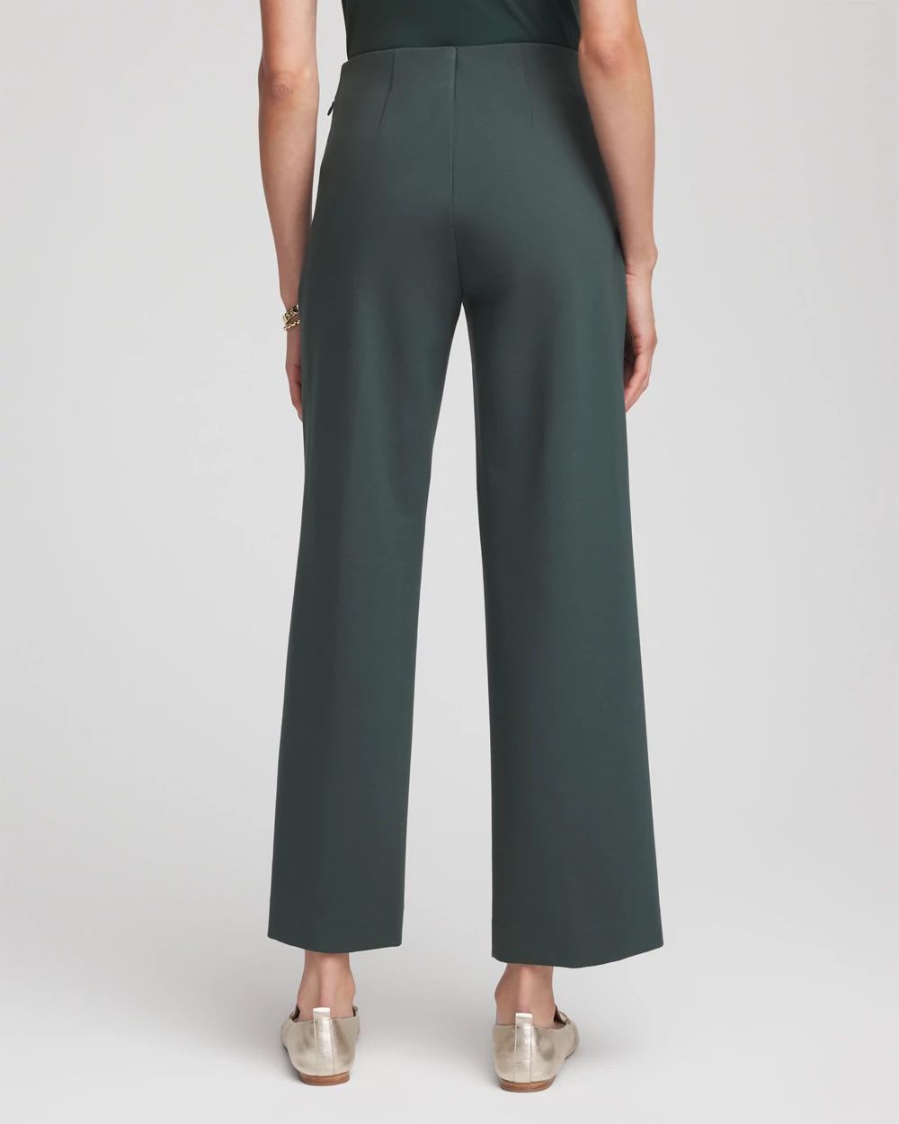 Juliet Slim Wide-Leg Cropped Pants click to view larger image.